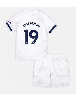 Tottenham Hotspur Ryan Sessegnon #19 Heimtrikotsatz für Kinder 2023-24 Kurzarm (+ Kurze Hosen)